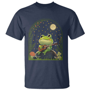 Frog Playing Guitar T Shirt Gift for Musicians TS12 Navy Print Your Wear