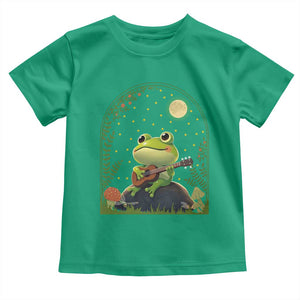 Frog Playing Guitar Toddler T Shirt Gift for Musicians TS12 Irish Green Print Your Wear