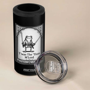 Twas The Tism MLord 4 in 1 Can Cooler Tumbler Funny Medieval Knight Frog Gift TS12 Print Your Wear