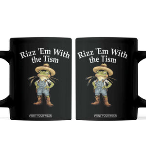 Autism Frog Coffee Mug Funny Rizz Em With The Tism TS12 Black Print Your Wear
