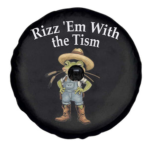 Autism Frog Spare Tire Cover Funny Rizz Em With The Tism TS12 Print Your Wear