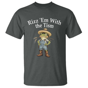 Autism Frog T Shirt Funny Rizz Em With The Tism TS12 Dark Heather Print Your Wear
