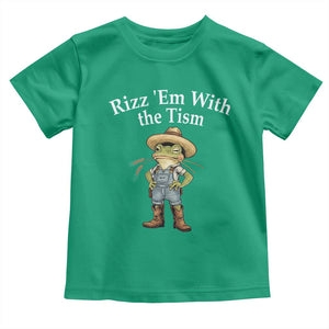Autism Frog Toddler T Shirt Funny Rizz Em With The Tism TS12 Irish Green Print Your Wear