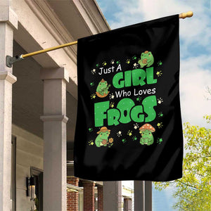 Just A Girl Who Loves Frogs Gift Garden Flag TS12 Print Your Wear