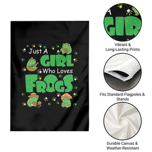 Just A Girl Who Loves Frogs Gift Garden Flag TS12 Print Your Wear