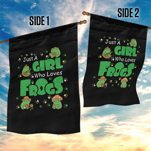 Just A Girl Who Loves Frogs Gift Garden Flag TS12 Print Your Wear