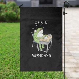 Funny Office Frog Garden Flag I Hate Mondays TS12 Print Your Wear