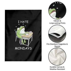 Funny Office Frog Garden Flag I Hate Mondays TS12 Print Your Wear