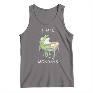 Funny Office Frog Tank Top I Hate Mondays TS12 Deep Heather Print Your Wear