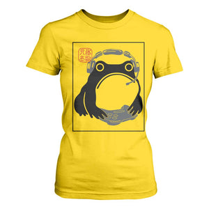 Grumpy Frog Gamer Japanese Ink Painting T Shirt For Women TS12 Daisy Print Your Wear