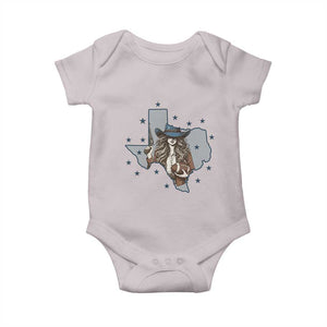 Funny TX Cowgirl Baby Onesie Football Lover Gift TS12 Ice Gray Print Your Wear