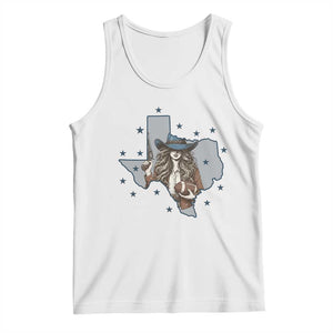 Funny TX Cowgirl Tank Top Football Lover Gift TS12 White Print Your Wear