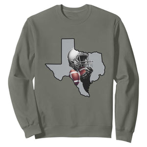 TXF Life Western Sports Fan Gift Sweatshirt TS12 Military Green Print Your Wear