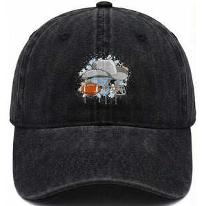 DFCF Helmet Washed Cotton Baseball Cap Game Day Spirit Gift TS12 Print Your Wear
