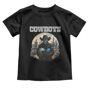 Skeleton Cowboy FB Player Toddler T Shirt Western Fan Gift TS12 Black Print Your Wear