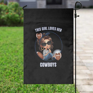 This Girl Loves Her Cowboy Garden Flag Game Day Gift For Fans TS12 Print Your Wear
