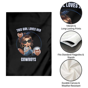 This Girl Loves Her Cowboy Garden Flag Game Day Gift For Fans TS12 Print Your Wear