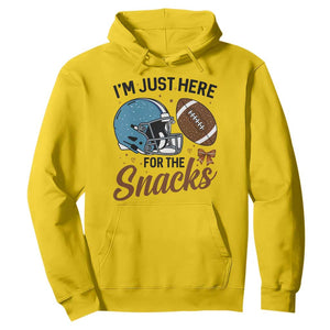 Im Just Here For The Snacks Hoodie Bow Football Lover TS12 Daisy Print Your Wear