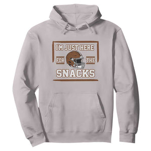 Im Just Here For The Snacks Hoodie Football Fan Gift TS12 Ice Gray Print Your Wear