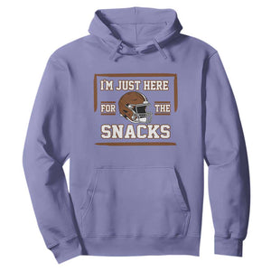 Im Just Here For The Snacks Hoodie Football Fan Gift TS12 Violet Print Your Wear