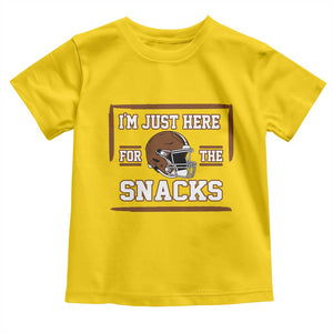 Im Just Here For The Snacks Toddler T Shirt Football Fan Gift TS12 Daisy Print Your Wear