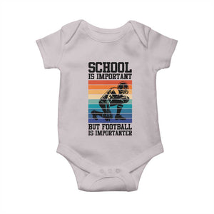 Student Football Fan Baby Onesie Funny Importanter Quote Gift TS12 Ice Gray Print Your Wear