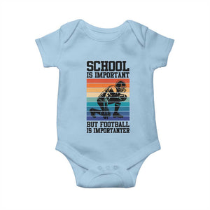 Student Football Fan Baby Onesie Funny Importanter Quote Gift TS12 Light Blue Print Your Wear