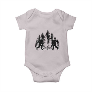 Funny Bigfoot Playing Ice Hockey Baby Onesie Cryptid Lover Gift TS12 Ice Gray Print Your Wear