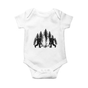 Funny Bigfoot Playing Ice Hockey Baby Onesie Cryptid Lover Gift TS12 White Print Your Wear
