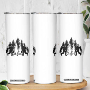 Funny Bigfoot Playing Ice Hockey Skinny Tumbler Cryptid Lover Gift TS12 Print Your Wear