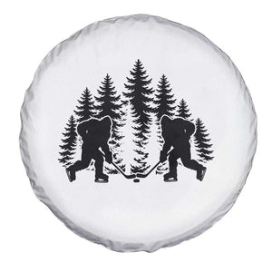 Funny Bigfoot Playing Ice Hockey Spare Tire Cover Cryptid Lover Gift TS12 Print Your Wear