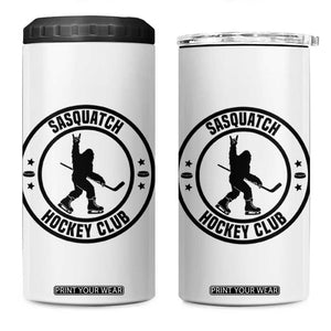 Legendary Sasquatch Hockey Club 4 in 1 Can Cooler Tumbler Funny Ice Hockey Gift TS12 One Size: 16 oz White Print Your Wear