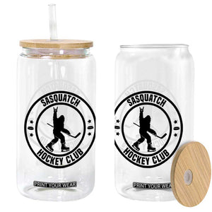 Legendary Sasquatch Hockey Club Glass Can Funny Ice Hockey Gift TS12 Print Your Wear