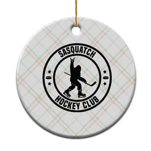 Legendary Sasquatch Hockey Club Ceramic Ornament Funny Ice Hockey Gift TS12 1pc Christmas Plaid Print Your Wear