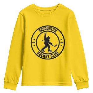 Legendary Sasquatch Hockey Club Youth Sweatshirt Funny Ice Hockey Gift TS12 Daisy Print Your Wear
