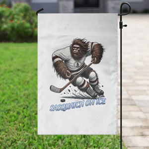 Sasquatch On Ice Garden Flag Funny Bigfoot Hockey Player Gift TS12 Print Your Wear