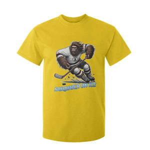 Sasquatch On Ice T Shirt For Kid Funny Bigfoot Hockey Player Gift TS12 Daisy Print Your Wear