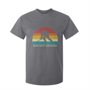 Bigfoot Hockey Legend T Shirt For Kid Retro Sasquatch Cryptid Player Gift TS12 Charcoal Print Your Wear
