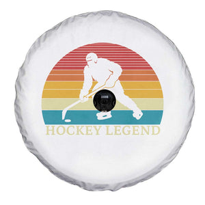 Bigfoot Hockey Legend Spare Tire Cover Retro Sasquatch Cryptid Player Gift TS12 Print Your Wear
