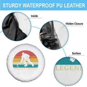 Bigfoot Hockey Legend Spare Tire Cover Retro Sasquatch Cryptid Player Gift TS12 Print Your Wear