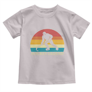 Bigfoot Hockey Legend Toddler T Shirt Retro Sasquatch Cryptid Player Gift TS12 Ice Gray Print Your Wear