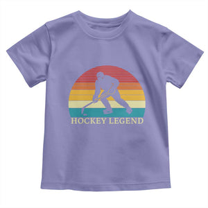 Bigfoot Hockey Legend Toddler T Shirt Retro Sasquatch Cryptid Player Gift TS12 Violet Print Your Wear