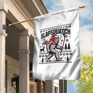 Slapsquatch Hockey Player Garden Flag Funny Bigfoot Ugly Christmas Gift TS12 Print Your Wear
