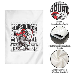 Slapsquatch Hockey Player Garden Flag Funny Bigfoot Ugly Christmas Gift TS12 Print Your Wear