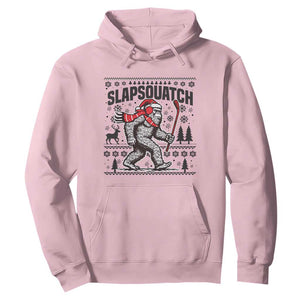 Slapsquatch Hockey Player Hoodie Funny Bigfoot Ugly Christmas Gift TS12 Light Pink Print Your Wear