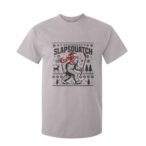 Slapsquatch Hockey Player T Shirt For Kid Funny Bigfoot Ugly Christmas Gift TS12 Ice Gray Print Your Wear