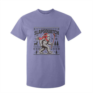 Slapsquatch Hockey Player T Shirt For Kid Funny Bigfoot Ugly Christmas Gift TS12 Violet Print Your Wear