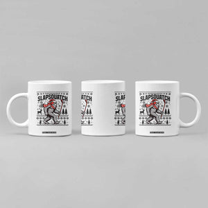 Slapsquatch Hockey Player Coffee Mug Funny Bigfoot Ugly Christmas Gift TS12 Print Your Wear