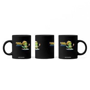 Funny Dinosaur Playing Ice Hockey Coffee Mug Gift For Dino Lovers TS12 Print Your Wear