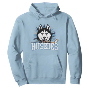 Cool Siberian Husky Ice Hockey Hoodie Gift For Dog Lovers TS12 Light Blue Print Your Wear